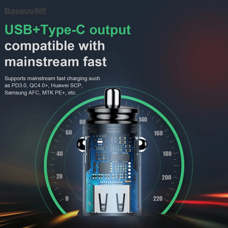 Baseus-30W-USB-Car-Charger-Quick-Charge-4-0-3-0-FCP-SCP-USB-PD-For-5