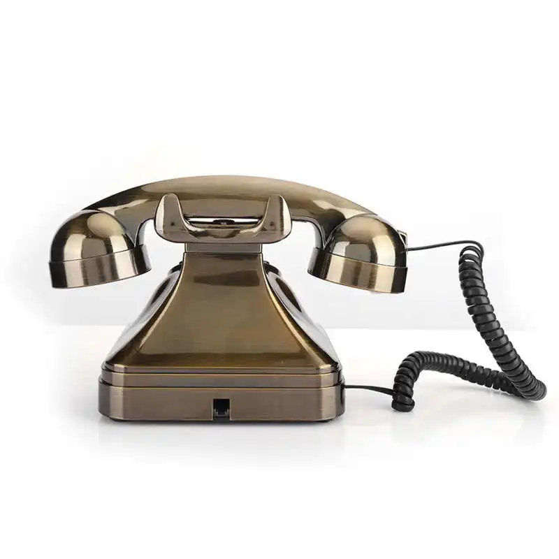 WX-3011-Antique-Bronze-Telephone-Vintage-Landline-Phone-Desktop-Wired-Fixed-Phone-Old-Fashioned-Telephone-for-4