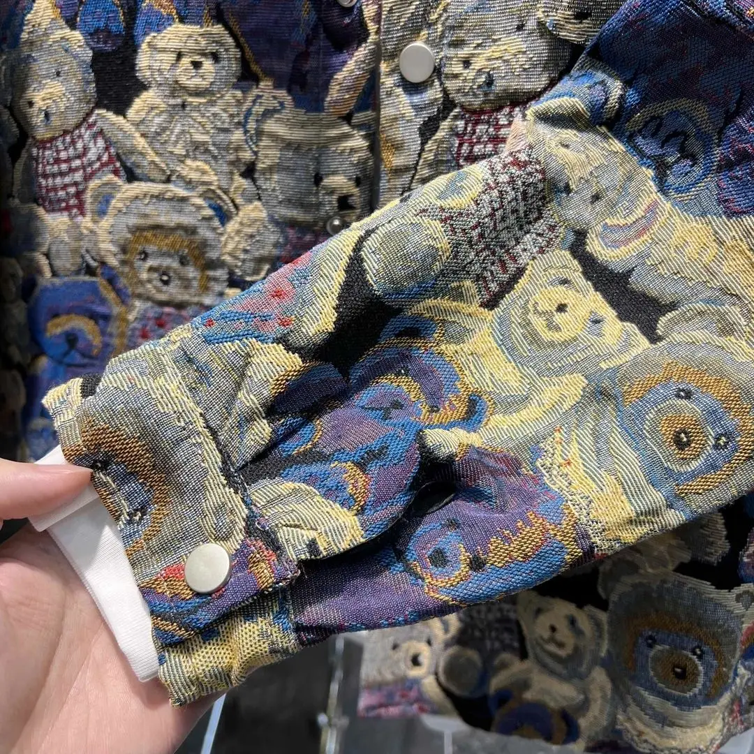 Autumn-New-Knitted-Jacquard-Laps-Lar-Jacket-Three-dimensional-Full-Print-Bear-Loose-Jacket-Trendy-3