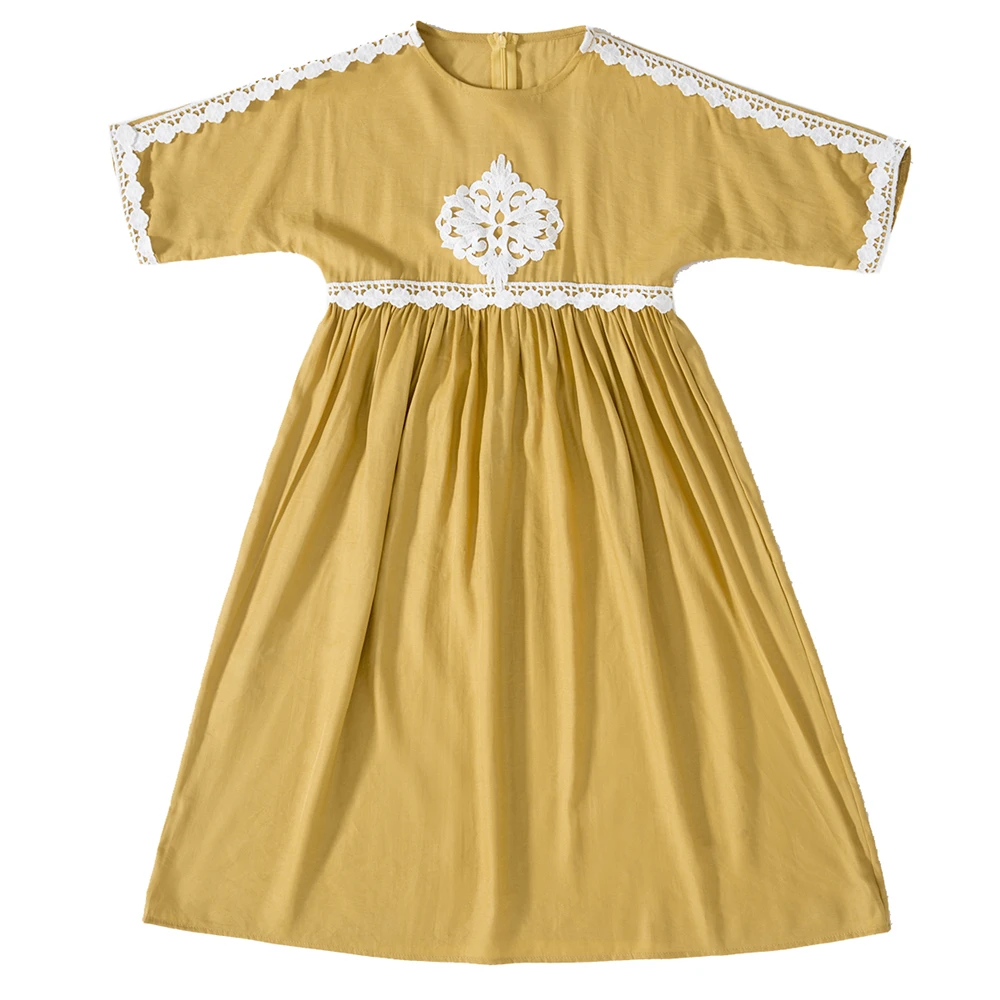 Eid-Muslim-Kids-Girls-Maxi-Dress-Ramadan-Islamic-Children-Clothing-Marocain-Jalabiya-Kaftan-Dubai-Turkey-Abaya-2