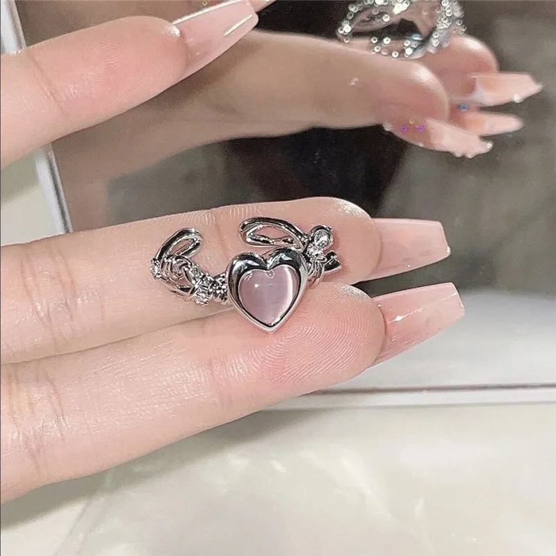 Fashion-Heart-Ring-Cat-Eye-Peach-Heart-Adjustable-Women-Design-Premium-Rings-Wedding-Party-Jewelry-Gift-2