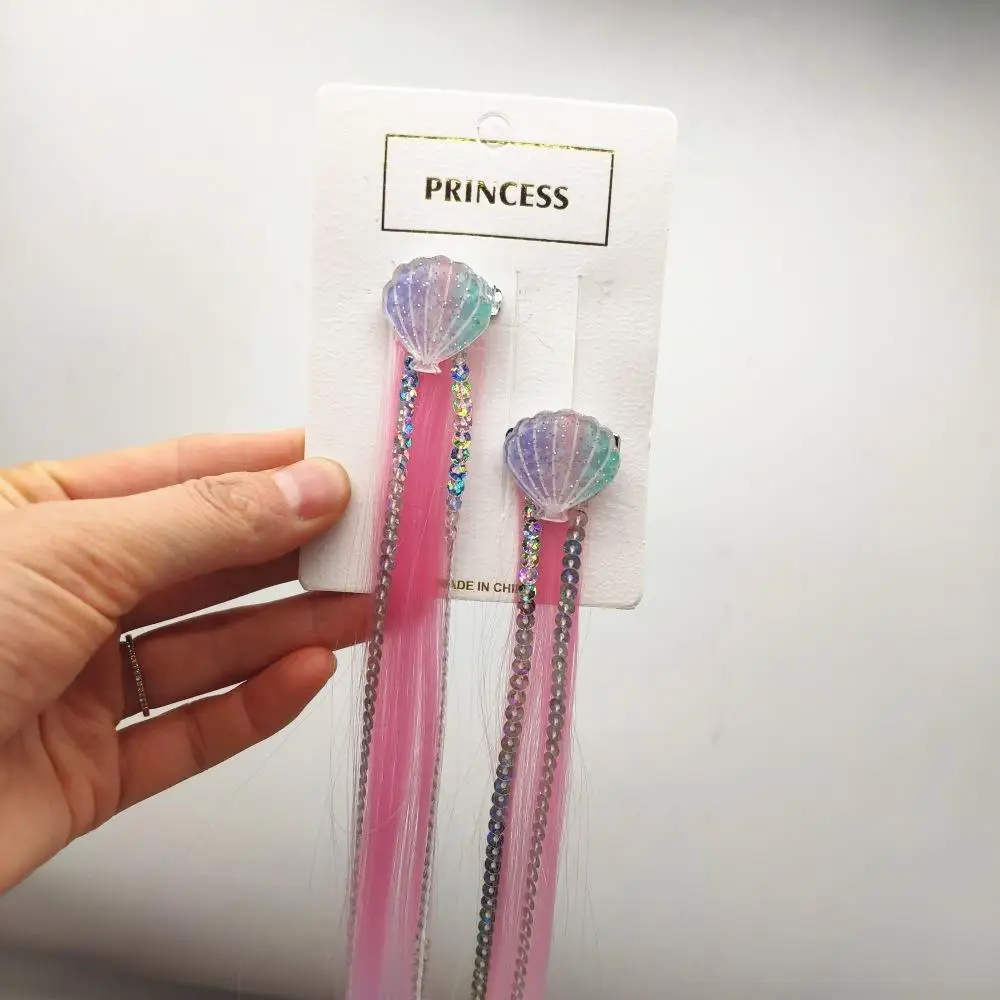 Girls-Mermaid-Wigs-Hairpins-Ponytail-Kids-Rainbow-Shell-Hair-Clip-Hair-Extension-Colorful-Wig-Twist-Braider-2
