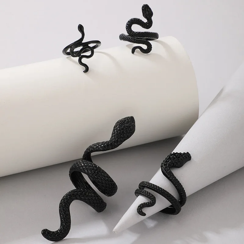 HNSP-Vintage-Long-Snake-Ring-Set-For-Women-Gothic-Black-Gold-Silver-Color-Adjustable-Finger-Jewelry-2