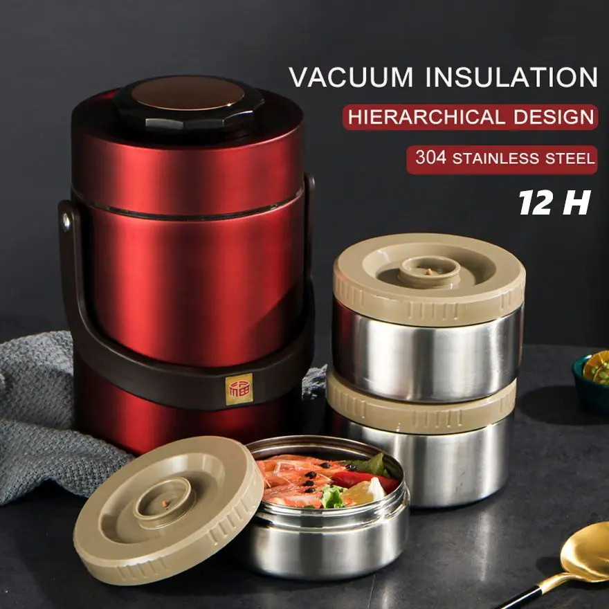 Insulation-Lunch-Box-Adult-Office-Portable-Large-Capacity-304-Stainless-Steel-Vacuum-Bento-Box-Leak-Proof
