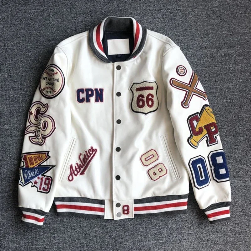 Men-s-spring-and-autumn-baseball-uniform-Y2K-retro-trend-leather-jacket-heavy-industry-embroidery-white-2