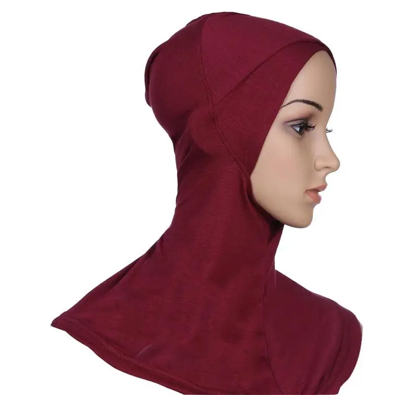 Muslim-Under-Scarf-Inner-Hat-Chemo-Cap-Bone-Bonnet-Neck-Full-Cover-Hijab-Amira-Women-Islamic-4