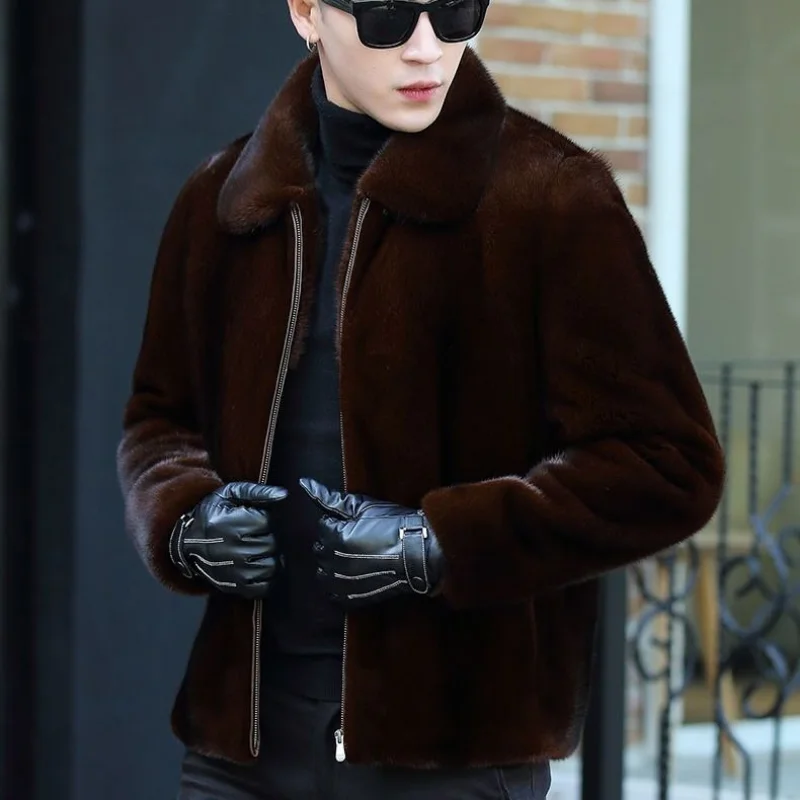 New-Men-s-Winter-Jacket-Faux-Fur-Coat-Long-Sleeve-Tops-High-end-Luxury-Designer-Clothing