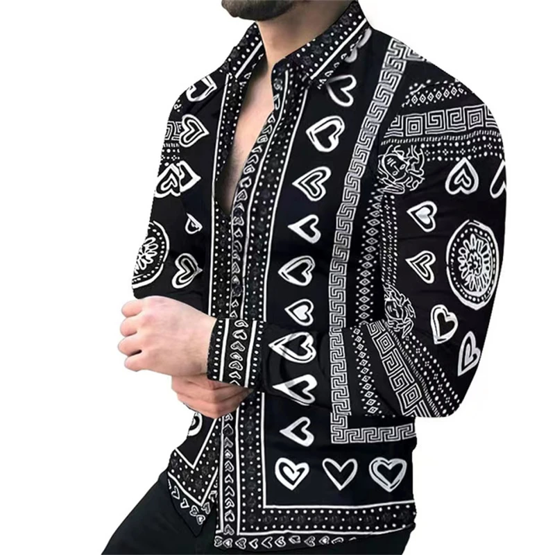 New-Retro-Men-s-Shirts-Casual-Shirts-Light-Luxury-Pattern-Printing-Long-Sleeved-Tops-Men-s-1