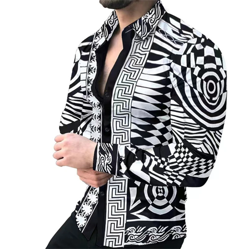 New-Retro-Men-s-Shirts-Casual-Shirts-Light-Luxury-Pattern-Printing-Long-Sleeved-Tops-Men-s-3