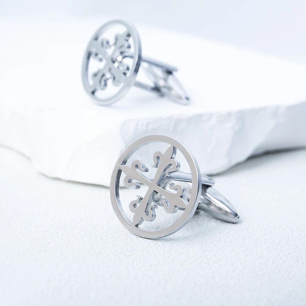 Tangula-Vintage-Cross-of-Lilies-Cufflinks-Stainless-Steel-Medieval-Heraldic-Cross-Men-Cufflinks-Trendy-Wedding-Jewelry-3
