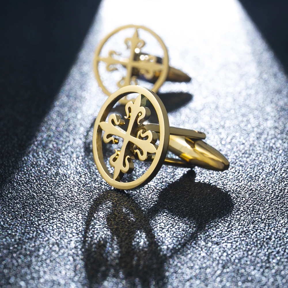 Tangula-Vintage-Cross-of-Lilies-Cufflinks-Stainless-Steel-Medieval-Heraldic-Cross-Men-Cufflinks-Trendy-Wedding-Jewelry