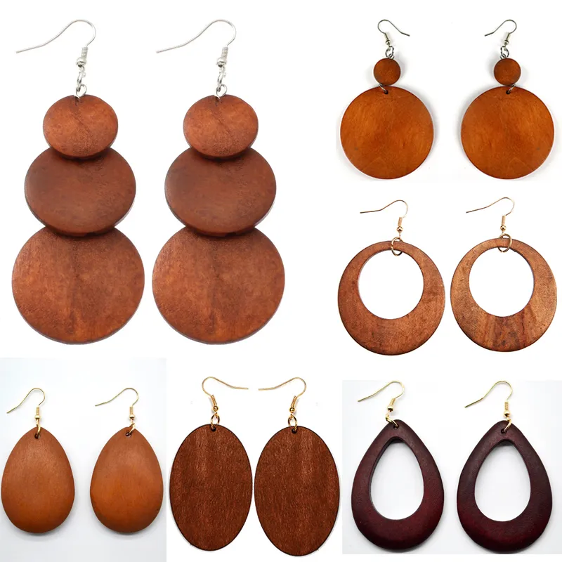 Variety-Vintage-Geometric-Circle-Wooden-Drop-Earrings-for-Women-Bohemian-Ethnic-Wood-Dangle-Statement-Earrings-Jewelry
