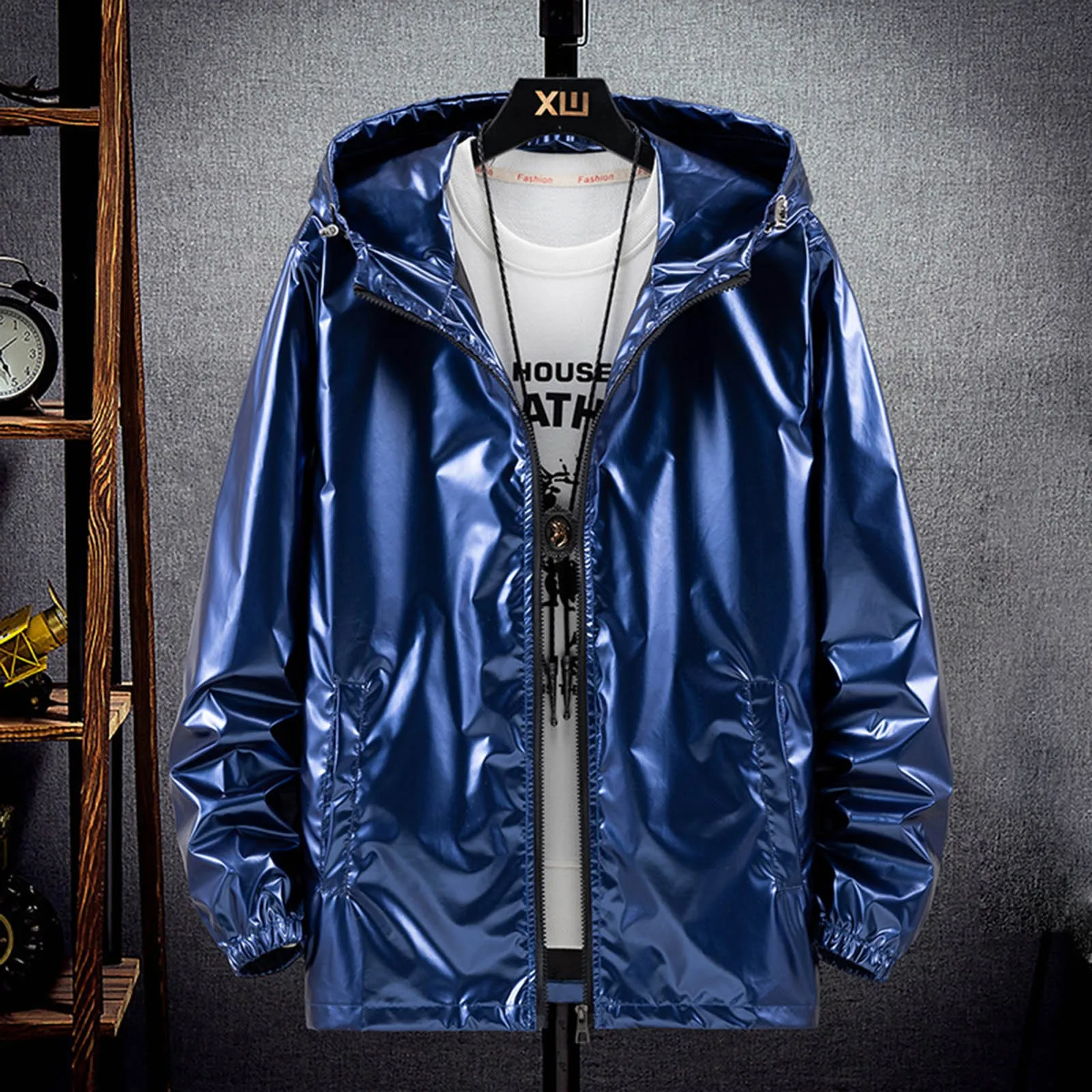 with-Hood-Windbreak-Winter-Overcoat-Mens-Fashionable-Bright-Face-Pocket-Cardigan-Zipper-Thin-Coat-Jacket-Cool-1