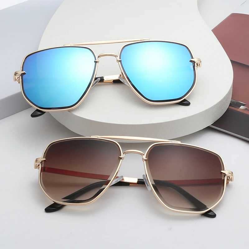 New-Fashion-Sunglasses-Cool-Men-Vintage-Brand-Design-Metal-Sun-Glasses-Women-Shades-UV400-Oculos-De-1